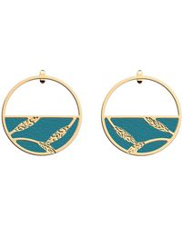 Les Georgettes - Boucles d'oreilles Épis de Blé - Lyst