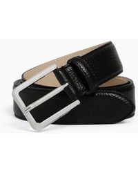 Le Tanneur - Belt With Rectangular Buckle - Lyst