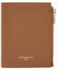 Le Tanneur - Lucien Vertical Zipped Grained Leather Wallet - Lyst