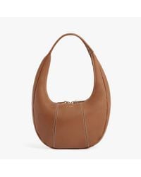 Le Tanneur - Signature Zip Grained Leather Hobo Bag - Lyst