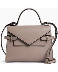 Le Tanneur - Mittelgroße Handtasche Emilie Aus Genarbtem Leder Mit Doppelklappe - Lyst