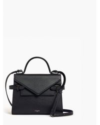 Le Tanneur - Mittelgroße Handtasche Emilie Aus Genarbtem Leder Mit Doppelklappe - Lyst
