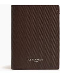 Le Tanneur - Lucien Vertical Zipped Wallet Signature T Leather - Lyst