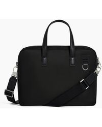 Le Tanneur - 15-Zoll-Aktentasche Basile Aus Nylongewebe Und Glattleder - Lyst
