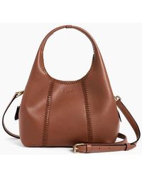 Le Tanneur - Kleine Handtasche Juliette Aus Genarbtem Leder Mit Naht-Details - Lyst