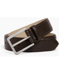 Le Tanneur - Belt With Rectangular Buckle - Lyst