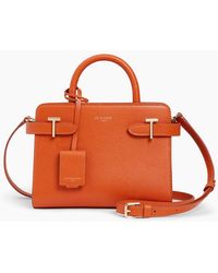 Le Tanneur - Kleine Handtasche Emilie Aus Genarbtem Leder Mit Trageriemen - Lyst