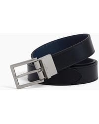 Le Tanneur - Reversible Belt With Rectangular Buckle - Lyst