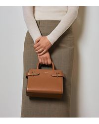 Le Tanneur - Kleine Handtasche Emilie Aus Genarbtem Leder Mit Trageriemen - Lyst