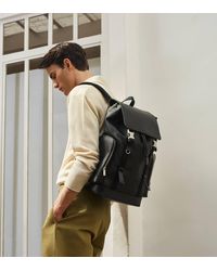 Le Tanneur - Rucksack Maurice Aus Beschichtetem Canvas Mit Klappe - Lyst
