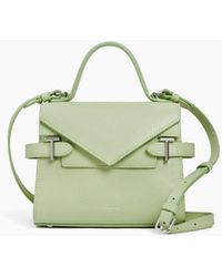 Le Tanneur - Kleine Handtasche Emilie Aus Genarbtem Leder Mit Doppelklappe - Lyst