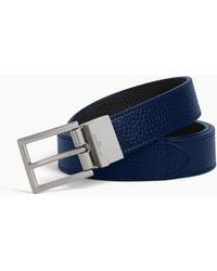 Le Tanneur - Reversible Belt With Rectangular Buckle - Lyst