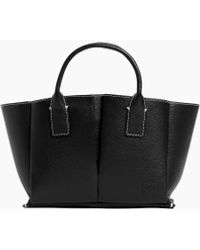 Le Tanneur - Kleine Handtasche Elena Aus Genarbtem Leder - Lyst