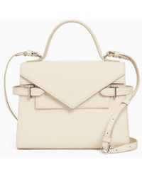 Le Tanneur - Mittelgroße Handtasche Emilie Aus Genarbtem Leder Mit Doppelklappe - Lyst
