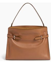 Le Tanneur - Schultertasche Maxi-Modell Emie Aus Glattem Leder Und Nubukleder - Lyst