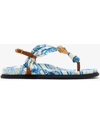 Versace - Underwater Barocco La Medusa Sandals - Lyst