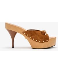 Versace - Platform Slides With Medusa Head - Lyst