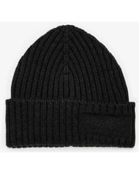Givenchy - Logo Patch Wool Beanie - Lyst