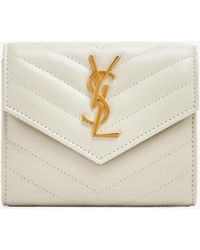 Saint Laurent - Monogram Tri-Fold Wallet - Lyst