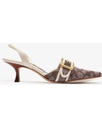 COACH - Margot Signature Slingback Pumps - Lyst