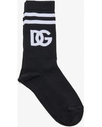 Dolce & Gabbana - Dg Logo Socks - Lyst