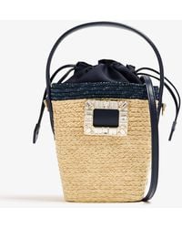 Roger Vivier - Viv' Skate Strass Buckle Mini Bucket Bag - Lyst