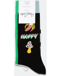 Happy Socks - Half Big Dot Crew Socks - Lyst