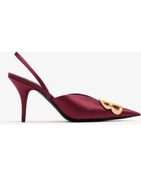 Balenciaga - Bb Square Knife Slingback Pumps - Lyst