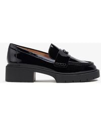 COACH - Leah Leather Chunky Loafers - Lyst