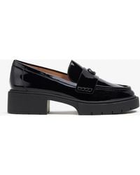 COACH - Leah Leather Chunky Loafers - Lyst