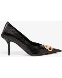 Balenciaga - Square Knife Bb Pumps - Lyst