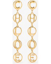 Chloé - The Script Earrings - Lyst