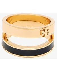 Tory Burch - Icon Enamel Double Ring - Lyst