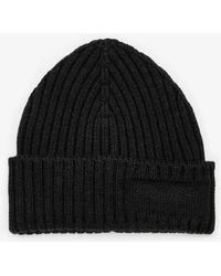 Givenchy - Logo Patch Wool Beanie - Lyst