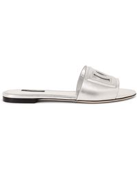 Dolce & Gabbana - Exclusive Bianca Embossed Slippers - Lyst