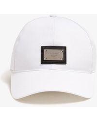 Dolce & Gabbana - Logo Plaque Cotton Baseball Cap - Lyst