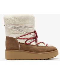 Veronica Beard - Kirsta Suede And Shearling Boots - Lyst
