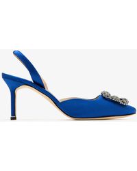 Manolo Blahnik - Hangisli Slingback Pumps - Lyst