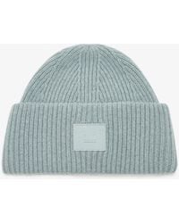 Acne Studios - Large Face Logo Beanie - Lyst