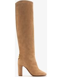 Dolce & Gabbana - Dg Logo Suede Boots - Lyst