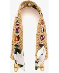 Dolce & Gabbana - Raffia Crochet Shoulder Strap - Lyst