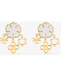 Tory Burch - Clover Cluster Earrings - Lyst