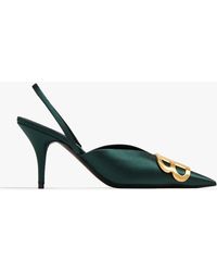 Balenciaga - Bb Square Knife Slingback Pumps - Lyst