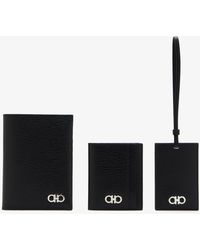 Ferragamo - Documentholder, Cardholder And Luggage Tag Trio Set - Lyst