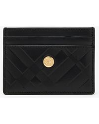 Burberry - Embossed Check Card Case - Lyst