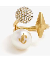 Jimmy Choo - Multi Charm Ring - Lyst