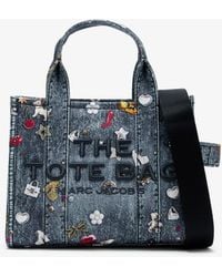 Marc Jacobs - The Trompe L'Oeil Trinket Canvas Small Tote Bag - Lyst