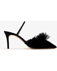 Andrea Wazen - Franca Glitz Mules - Lyst