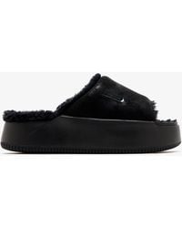 Nike - Calm Elevation Fur Slides - Lyst