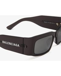 サングラス BALENCIAGA Black Nylon Blade Rectangle Sunglasses Blade Rectangle Sunglasses in Black | Balenciaga US
